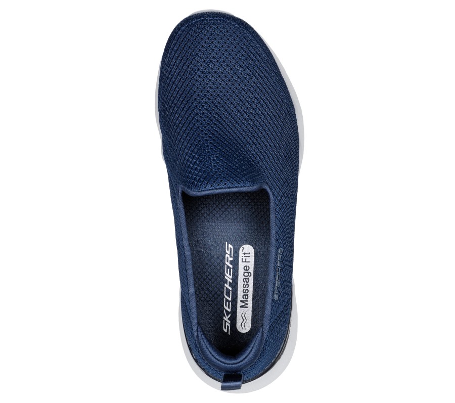 SKECHERS Skechers Go Walk Massage Fit - Seascape Navy Slip-Ons