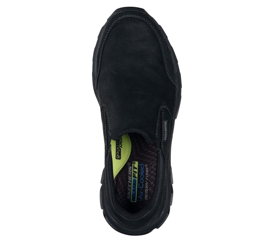 SKECHERS Relaxed Fit: Respected - Calum Black Slip-Ons