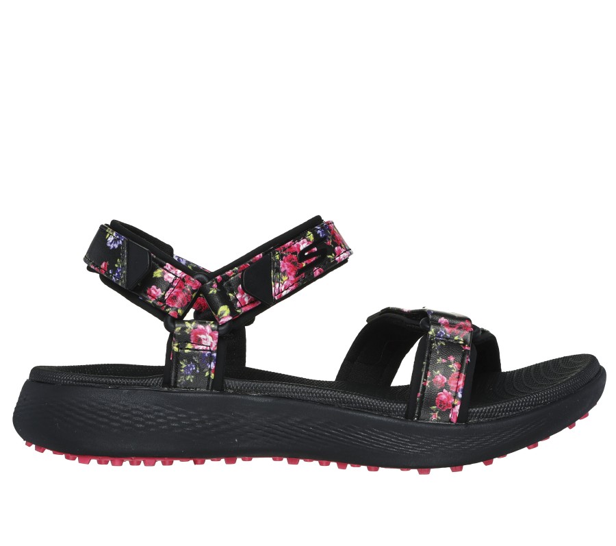 SKECHERS Skechers Go Golf 600 Sandal - Garden Black / Multi Sandals