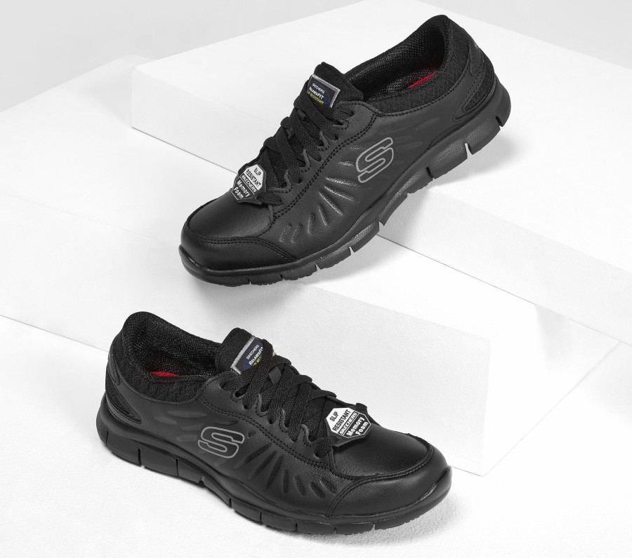 SKECHERS Work: Relaxed Fit - Eldred Sr Black Work & Safety