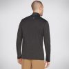 SKECHERS Skechers Apparel On The Road 1/4 Zip Black / Charcoal Tops