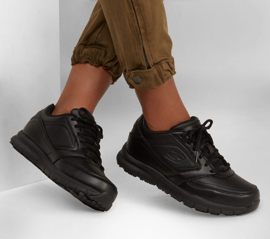 SKECHERS Work Relaxed Fit: Nampa - Wyola Sr Black Work & Safety