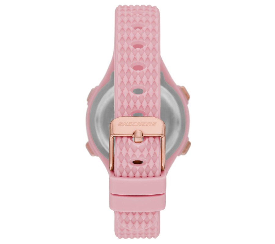 SKECHERS Elkwood Gold Bezelwatch Pink Accessories