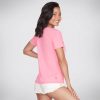 SKECHERS Bobs Apparel Pet Hair Crew Tee Shirt Hot Pink Bobs Apparel