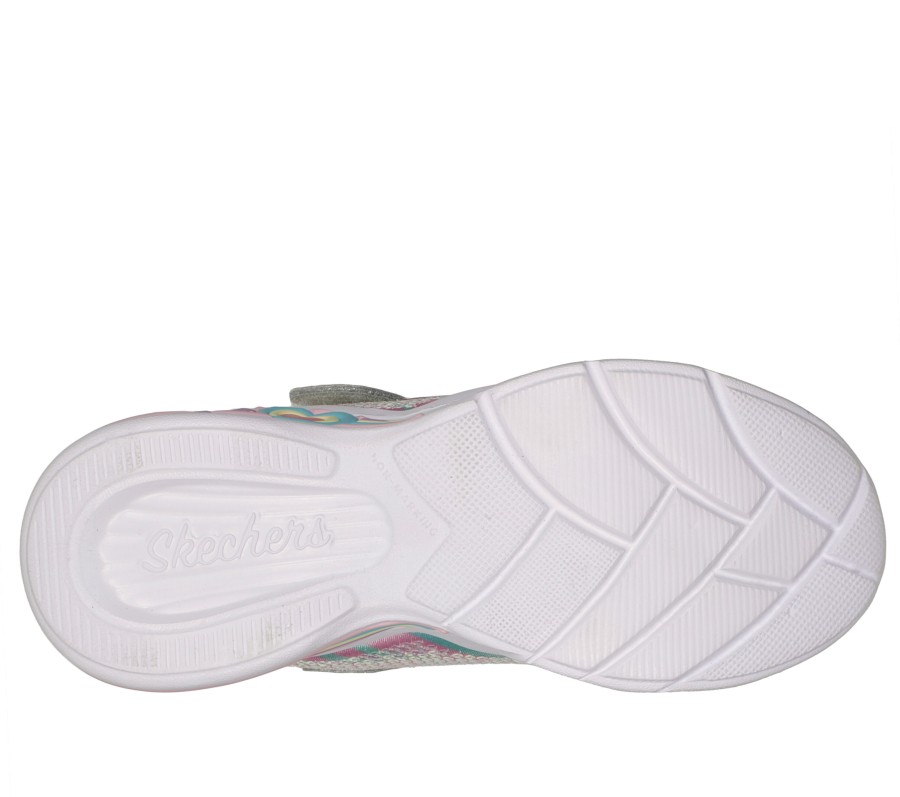 SKECHERS Sweetheart Lights - Let'S Shine Silver / Multi Light-Up