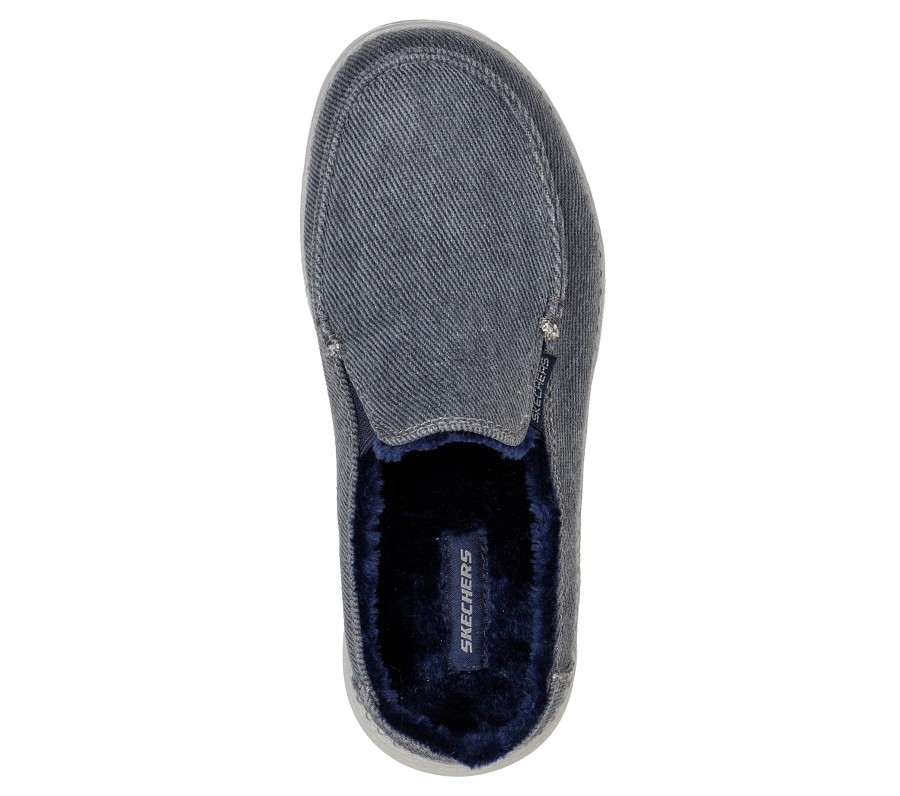 SKECHERS Melson - Comfy Time Navy Slip-Ons