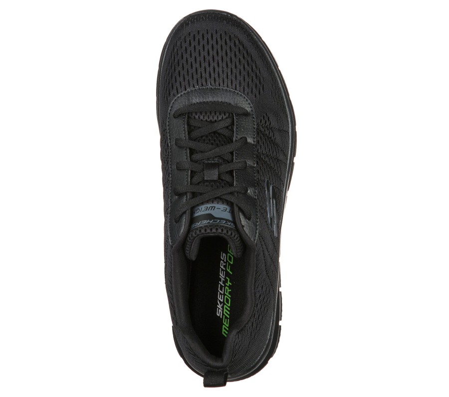 SKECHERS Track - Moulton Black Athletic Sneakers