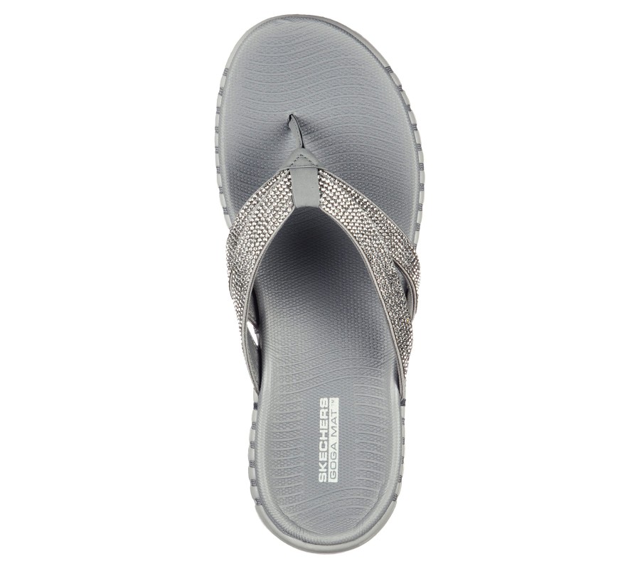 SKECHERS Skechers Gowalk Smart - Shimmer Gray Sandals