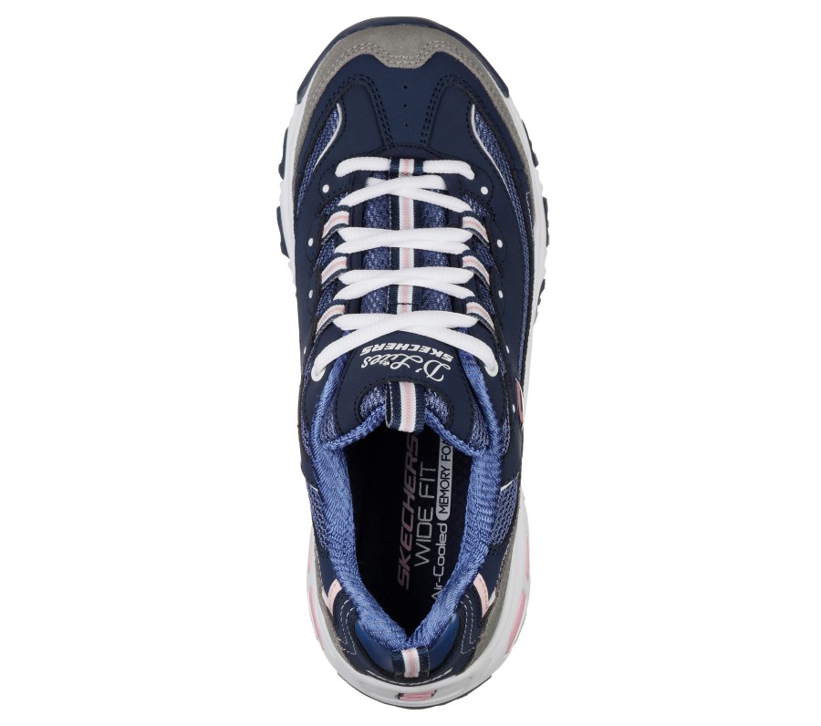 SKECHERS D'Lites - New Journey Navy / Gray Lace Up