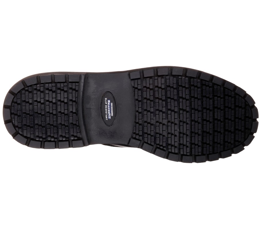 SKECHERS Work Relaxed Fit: Cottonwood - Goddard Sr Black Work & Safety