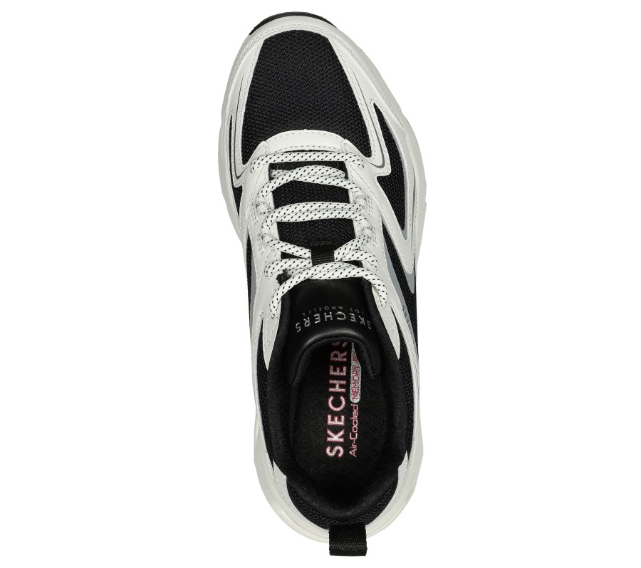 SKECHERS Tres-Air Uno - Street Fl-Air White / Black Lace Up