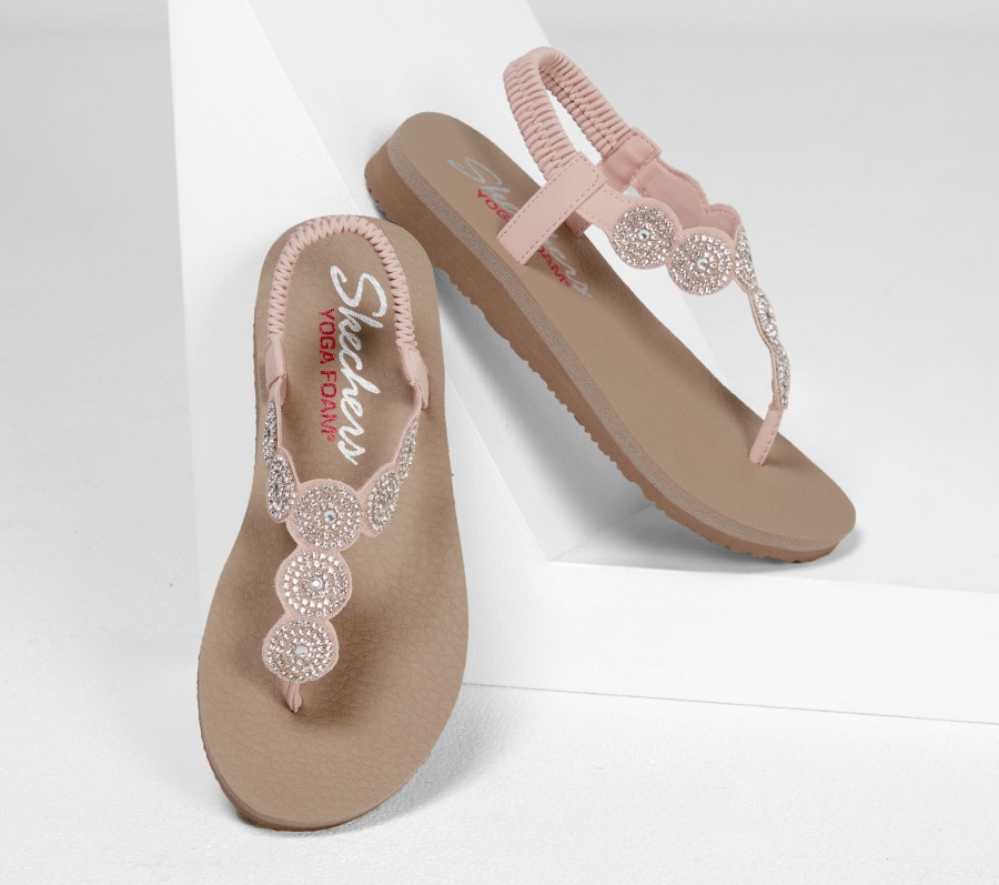 SKECHERS Meditation - Stars & Sparkle Light Pink Sandals