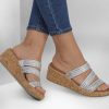 SKECHERS Arch Fit Beverlee - Always Classy Silver Wedges