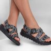 SKECHERS Foamies: Footsteps - Free Spirit Black Sandals