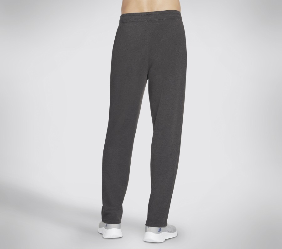 SKECHERS Skechers Apparel Goknit Pique Lounge Pant Charcoal Bottoms