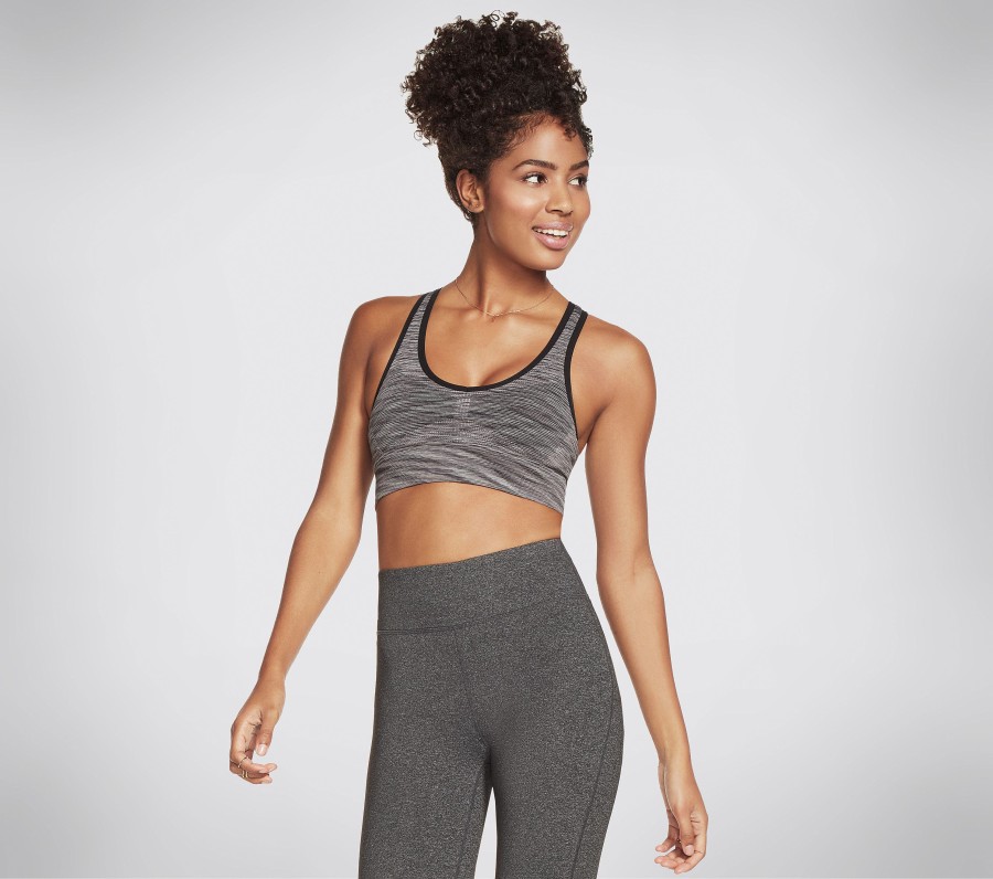 SKECHERS Skechers Apparel Goknit Seamless Racer Bra Blue / Multi Tops