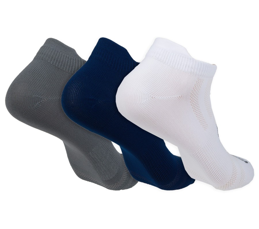 SKECHERS 3 Pack Low Cut Godri Socks Navy Accessories