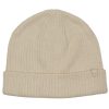 SKECHERS Solid Ribknit Beanie Hat Natural Accessories