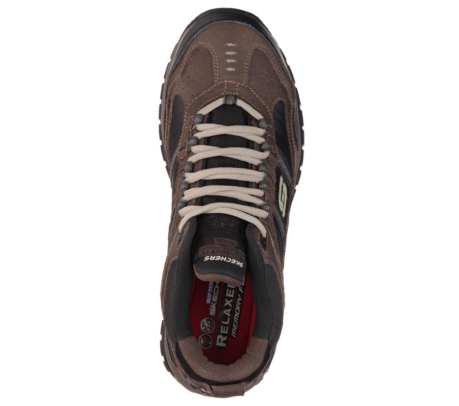 SKECHERS Work Relaxed Fit: Soft Stride - Canopy Comp Toe Brown / Black Work & Safety