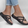 SKECHERS Skechers Go Walk Flex Sandal - Spotlight Black / Gray Sandals