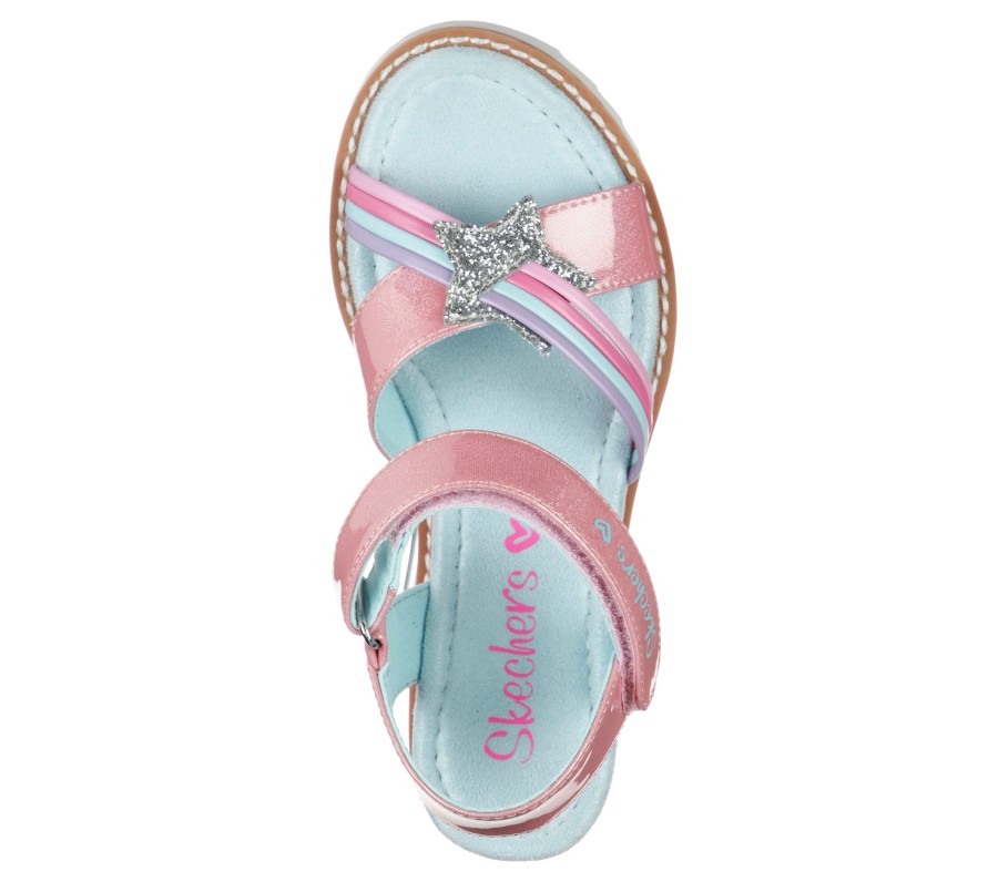 SKECHERS Desert Kiss - Rainbow Spark Pink Sandals