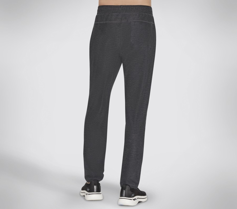 SKECHERS Skech-Knits Ultra Go Lite Tapered Pant Black / Charcoal Bottoms