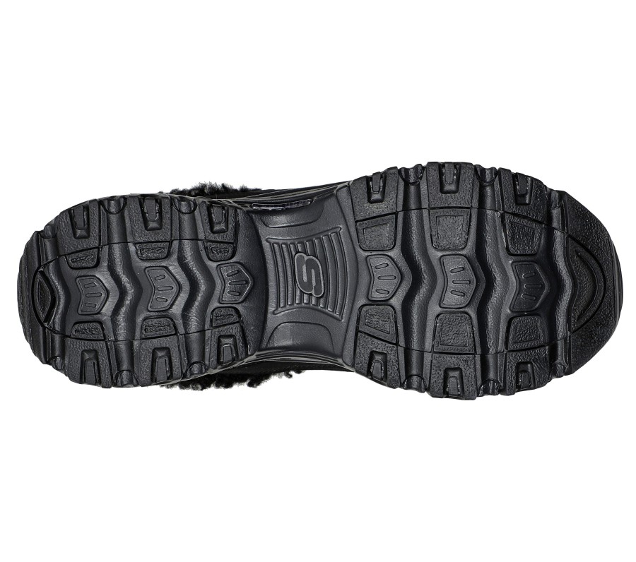 SKECHERS Skechers D'Lites - Comfy Steps Black Slip-Ons