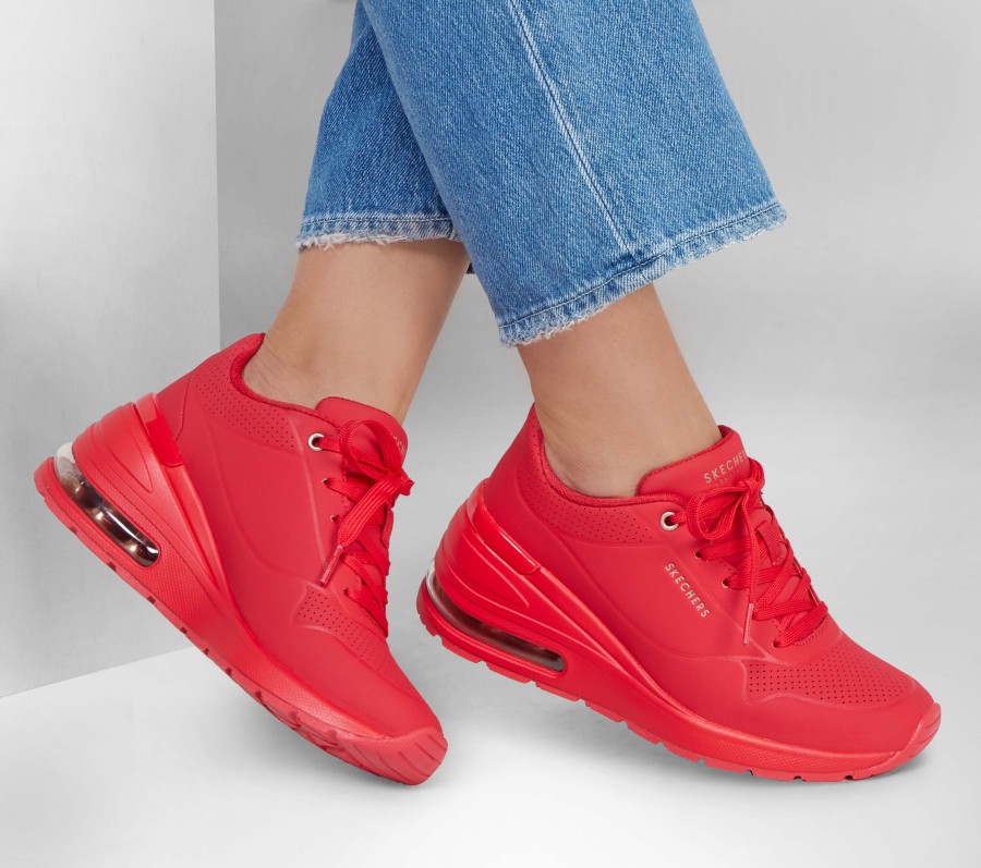 SKECHERS Million Air - Elevated Air Red Wedges