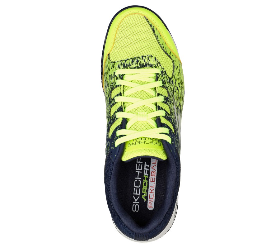 SKECHERS Relaxed Fit: Viper Court - Pickleball Yellow / Navy Athletic Sneakers