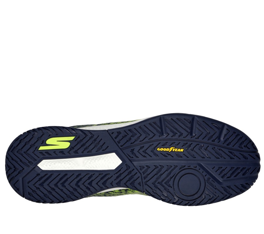 SKECHERS Relaxed Fit: Viper Court - Pickleball Yellow / Navy Athletic Sneakers