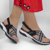 SKECHERS Arch Fit Reggae Sport Black / White Sandals