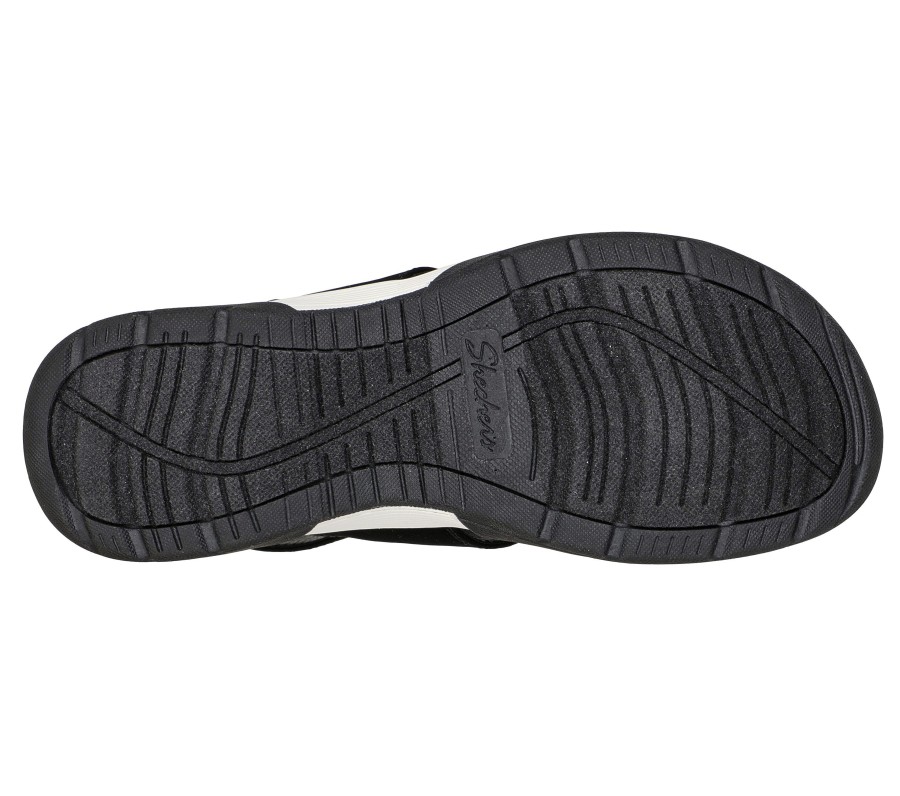 SKECHERS Arch Fit Reggae Sport Black / White Sandals