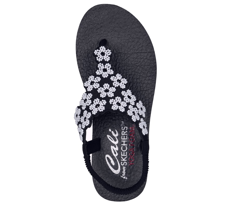 SKECHERS Meditation - Pearly Thing Black Sandals