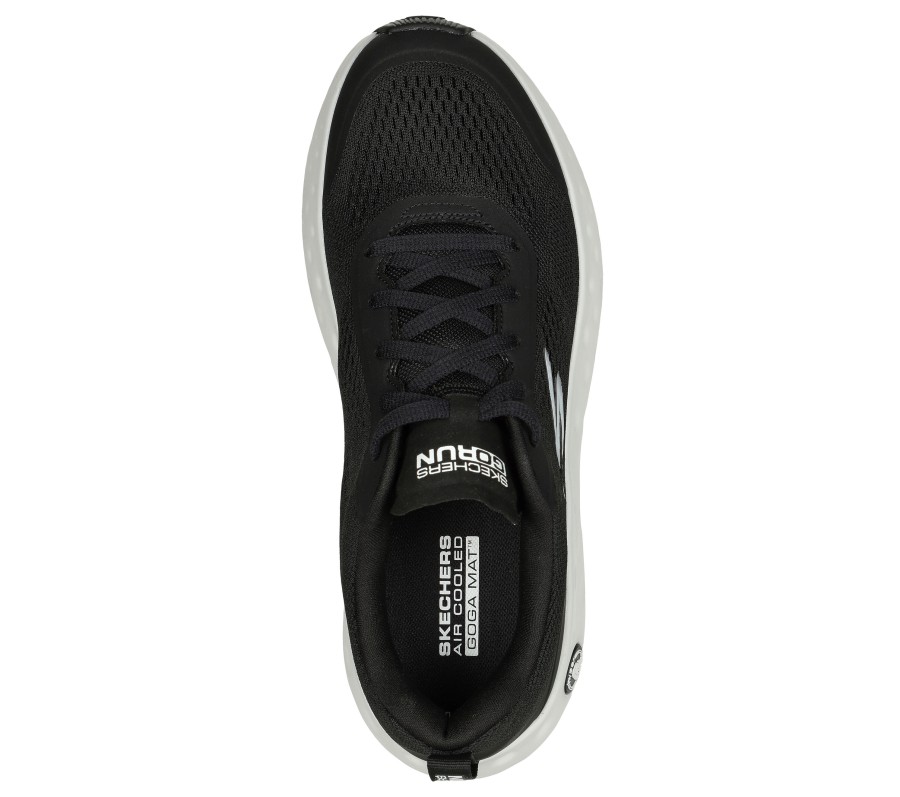 SKECHERS Max Cushioning Hyper Craze Bounce Black / White Athletic Sneakers