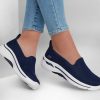 SKECHERS Skechers Go Walk Arch Fit - Grateful Navy / White Slip-Ons