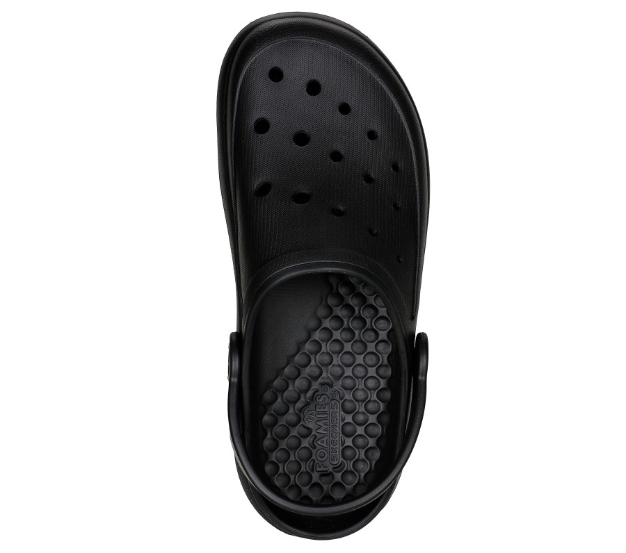 SKECHERS Foamies: Summer Chill Black Slip-Ons