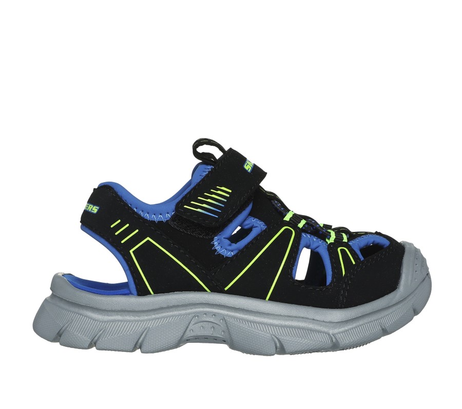 SKECHERS Relix - Valder Black / Lime Sandals