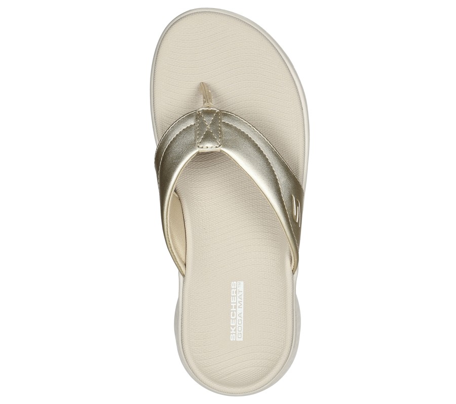 SKECHERS Skechers Go Walk Flex Sandal - Platinum Gold Sandals