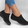 SKECHERS Skechers Arch Fit Flex Black Slip-Ons