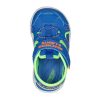 SKECHERS S Lights: Hypno-Splash - Sunzys Blue / Lime Sandals