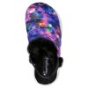 SKECHERS Heart Lights Sandal - Cosmic Cozies Black / Multi Slip-Ons