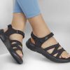 SKECHERS Go Walk Flex Sandal - Sunshine Black Sandals