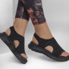 SKECHERS Flex Appeal 4.0 - Boldest! Black Sandals