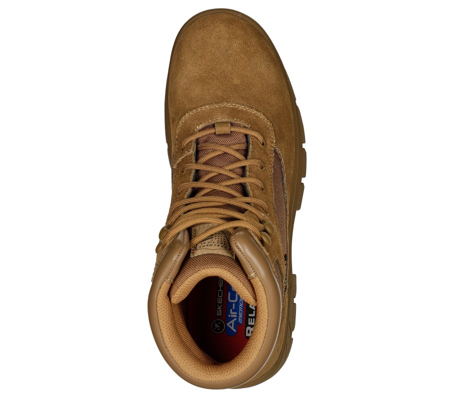 SKECHERS Work Relaxed Fit: Wascana - Millit Wp Coyote Brown Work & Safety