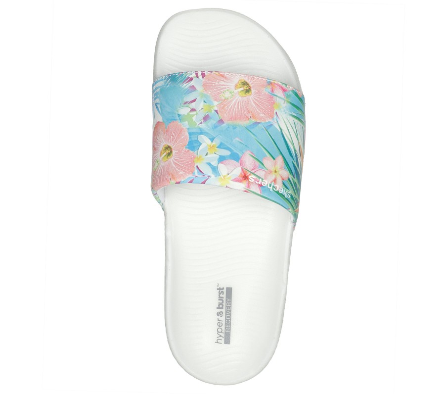 SKECHERS Skechers Hyper Slide - Tropical White / Multi Sandals