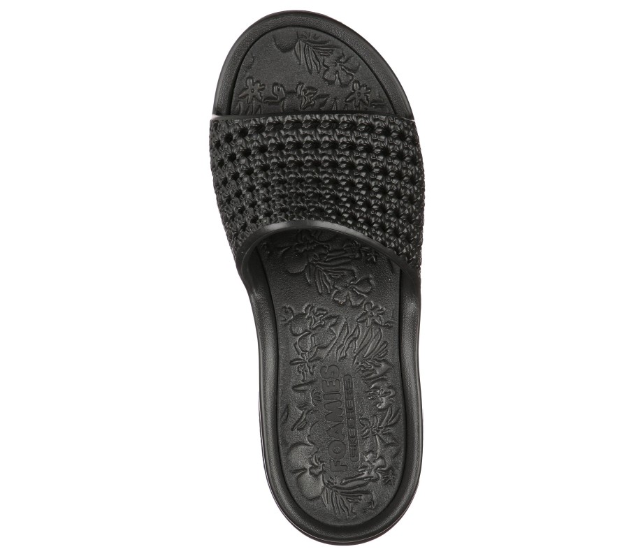 SKECHERS Foamies: Skechers Arch Fit Ascend - Darling Black Sandals