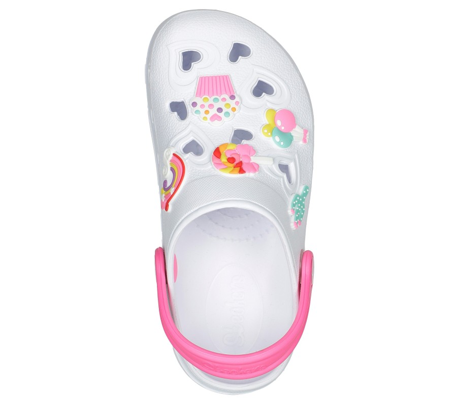 SKECHERS Foamies: Sweetheart - So Charming White Slip-Ons