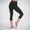 SKECHERS The Go Walk Hw Mid Legging Black Bottoms