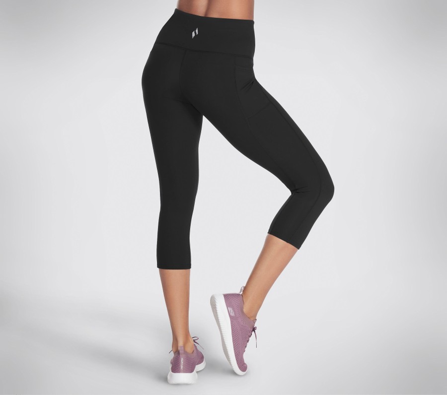 SKECHERS The Go Walk Hw Mid Legging Black Bottoms