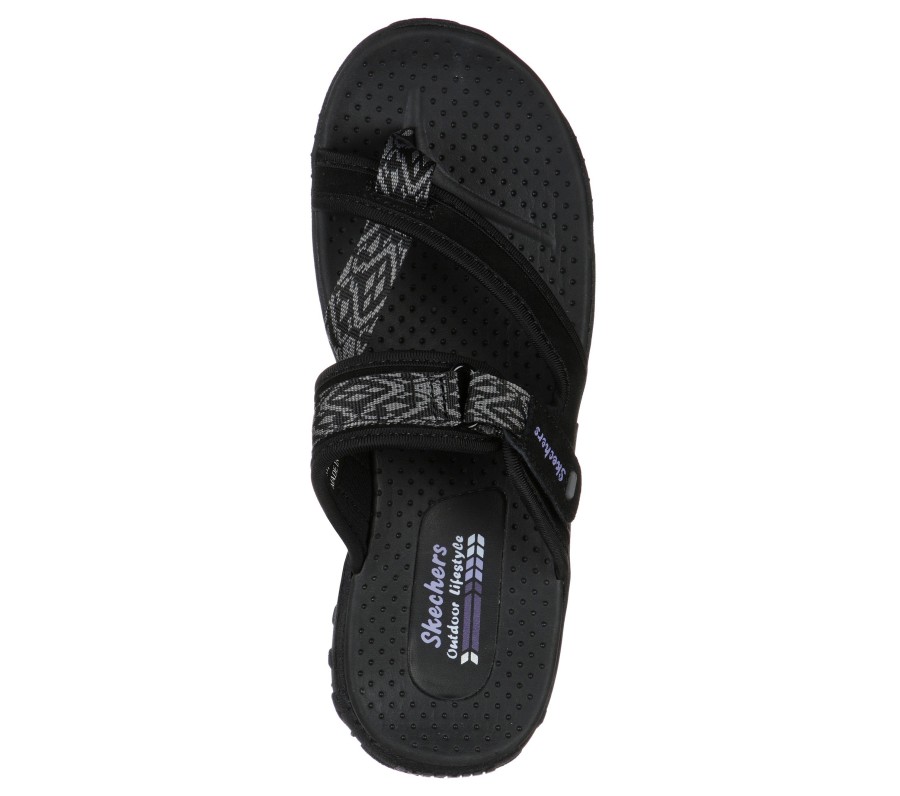 SKECHERS Reggae - Nature Tribe Black Sandals